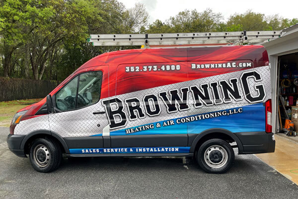 Browning Heating & Air Conditioning Service Truck